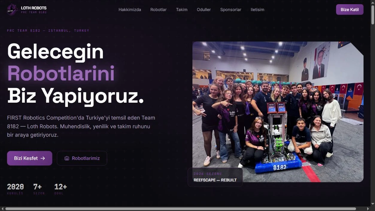 Loth Robotics #8182 ana sayfa önizlemesi